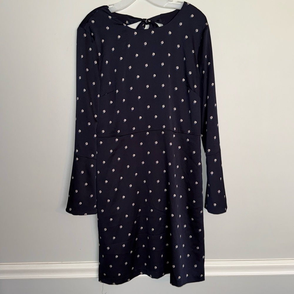 Banana Republic Patterned mini dress with tie detail on back